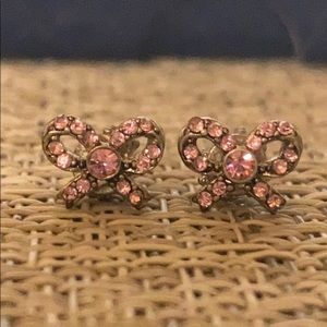 Juicy Couture Pink Bow Stud Earrings